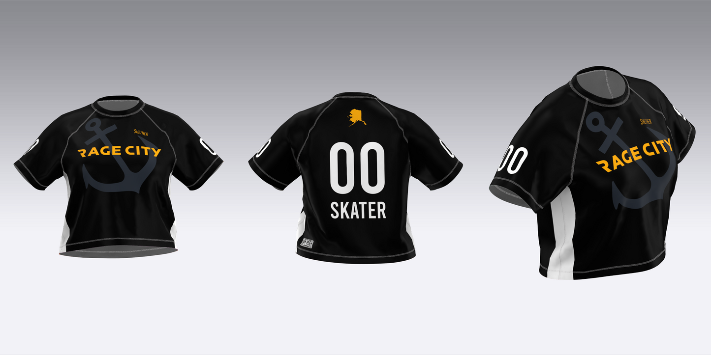 RAGE CITY BLACK AND WHITE TEAM JERSEYS