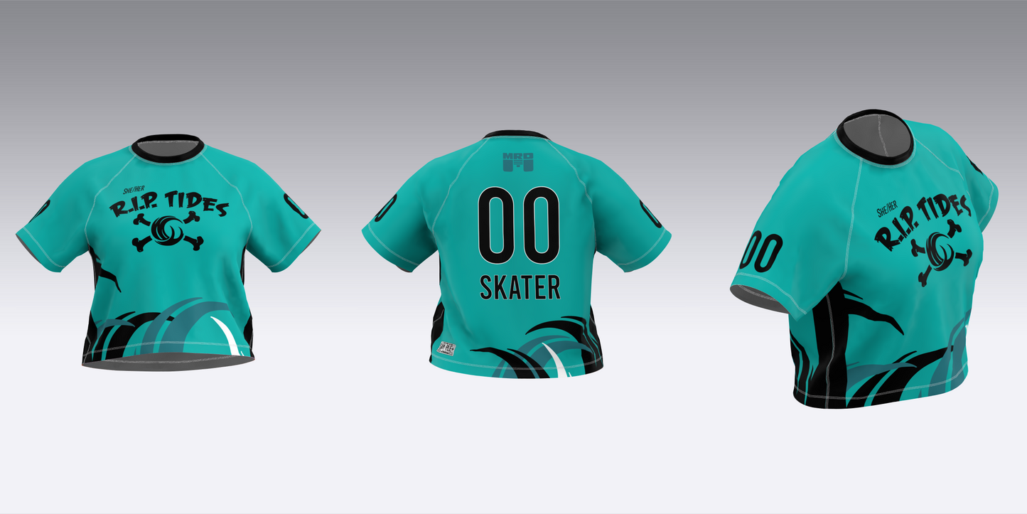 MAINE ROLLER DERBY R.I.P. TIDES HOME TEAM JERSEYS