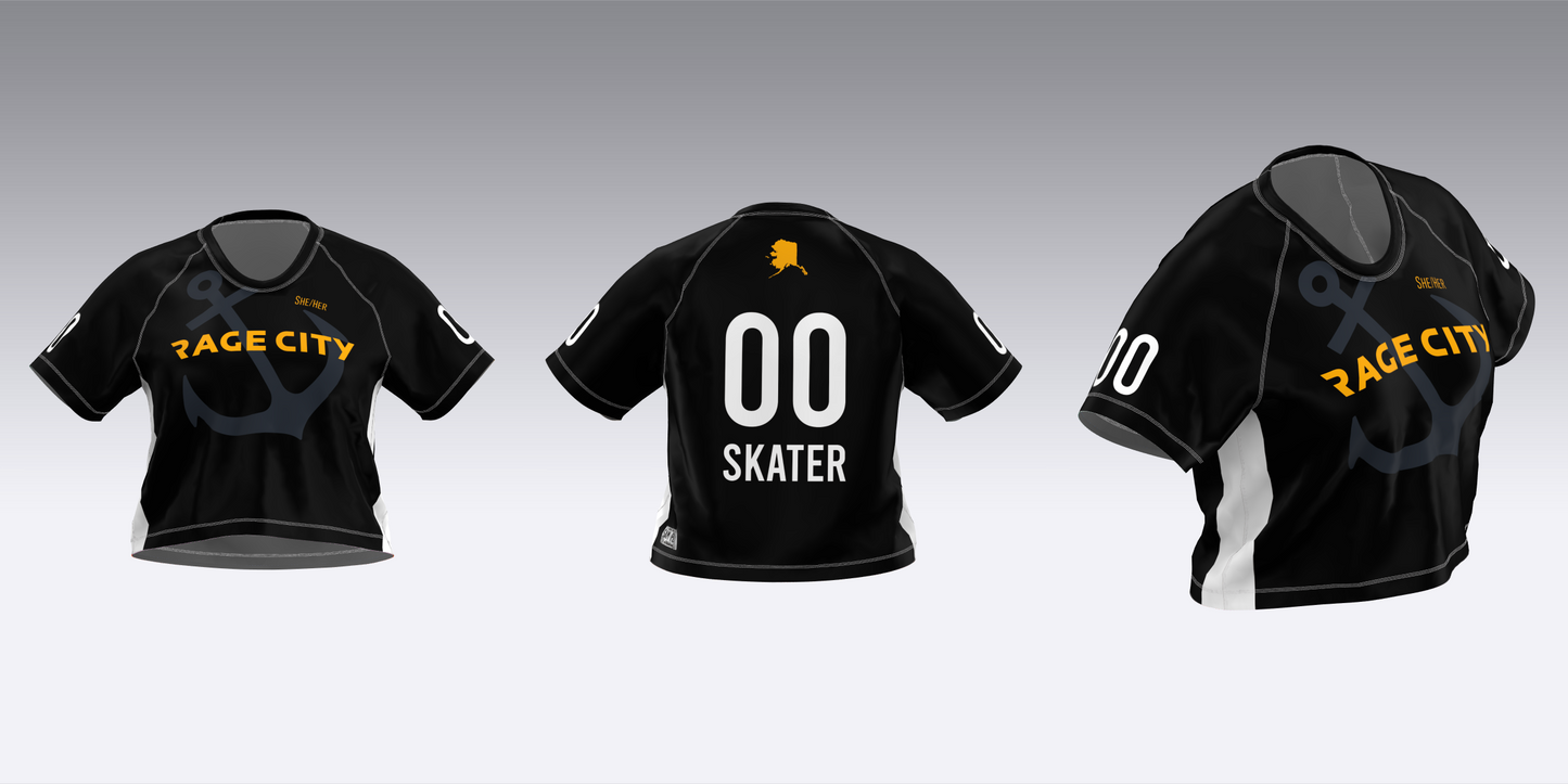 RAGE CITY BLACK AND WHITE TEAM JERSEYS
