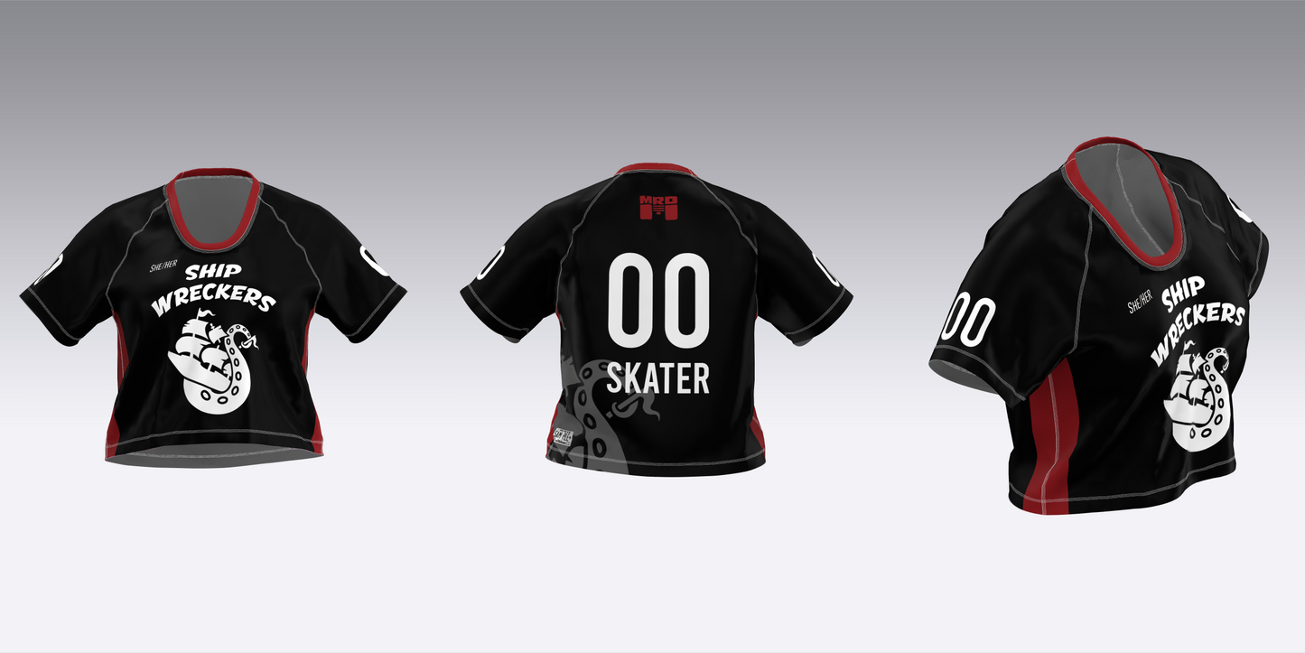 MAINE ROLLER DERBY SHIP WRECKERS HOME TEAM JERSEYS