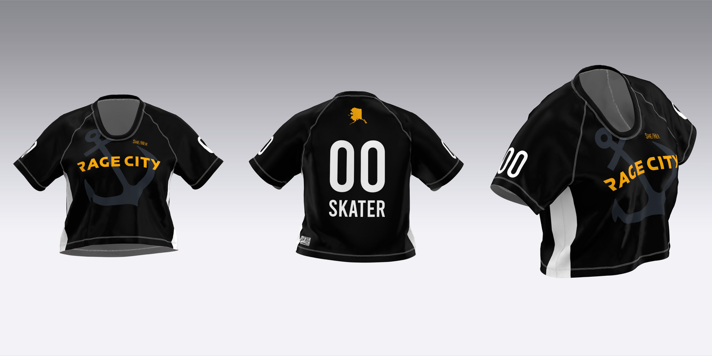 RAGE CITY BLACK AND WHITE TEAM JERSEYS