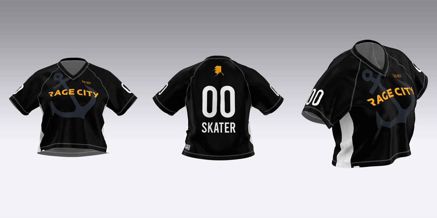 RAGE CITY BLACK AND WHITE TEAM JERSEYS