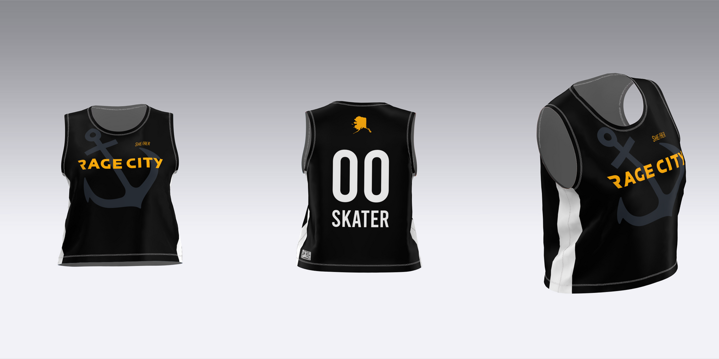 RAGE CITY BLACK AND WHITE TEAM JERSEYS