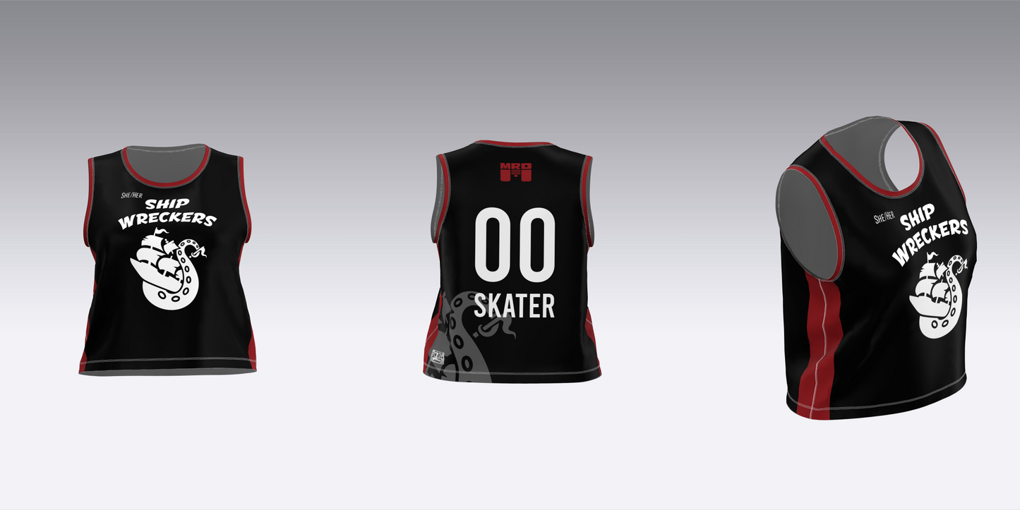 MAINE ROLLER DERBY SHIP WRECKERS HOME TEAM JERSEYS