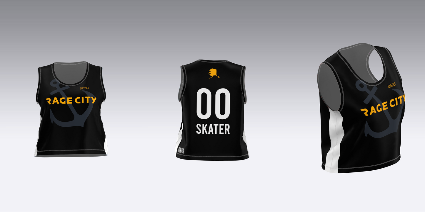 RAGE CITY BLACK AND WHITE TEAM JERSEYS