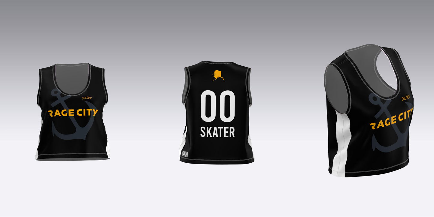 RAGE CITY BLACK AND WHITE TEAM JERSEYS