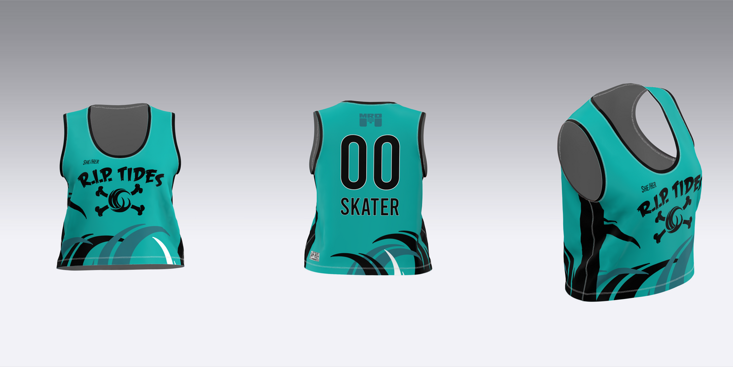 MAINE ROLLER DERBY R.I.P. TIDES HOME TEAM JERSEYS