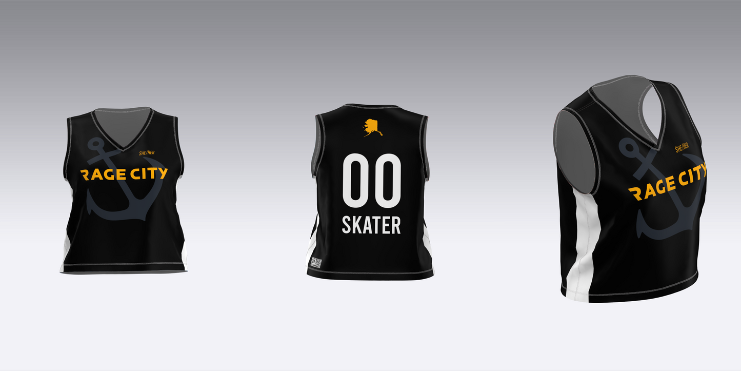 RAGE CITY BLACK AND WHITE TEAM JERSEYS