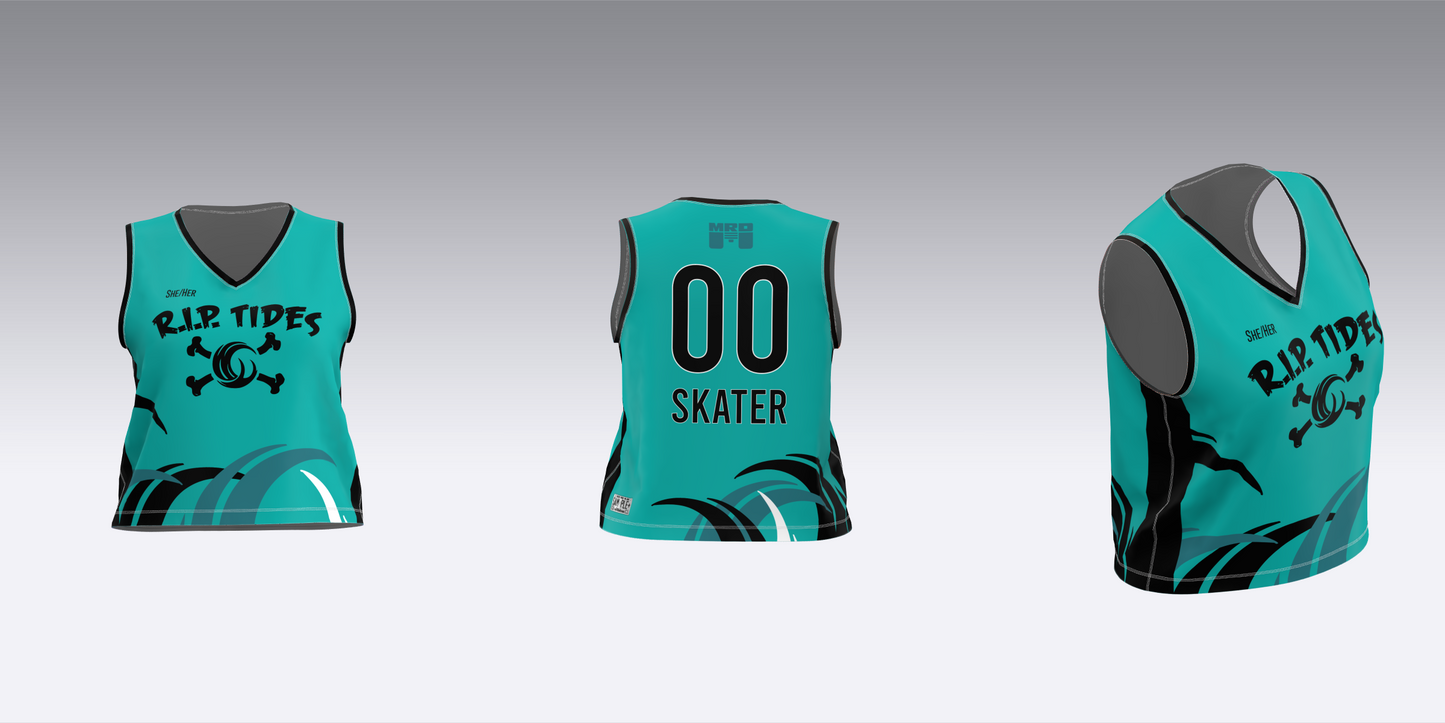MAINE ROLLER DERBY R.I.P. TIDES HOME TEAM JERSEYS