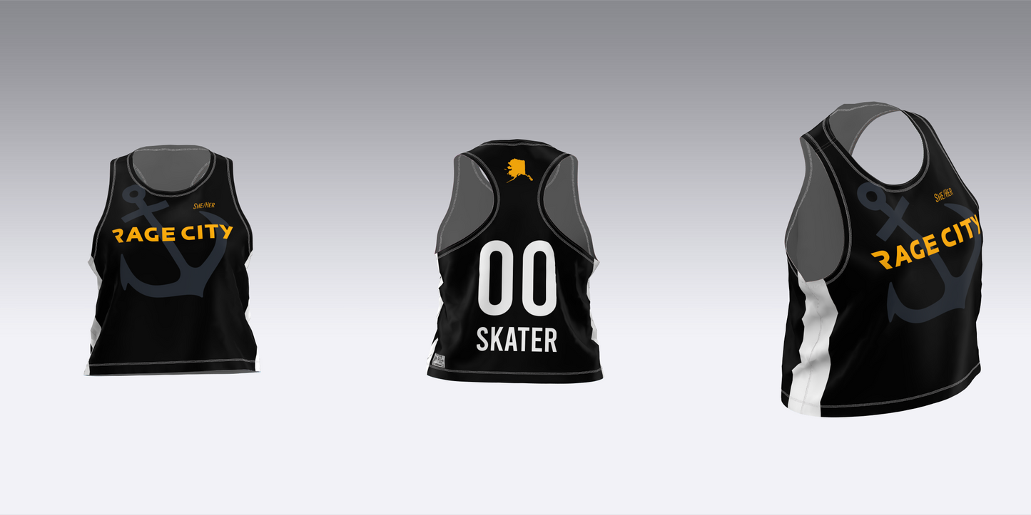 RAGE CITY BLACK AND WHITE TEAM JERSEYS