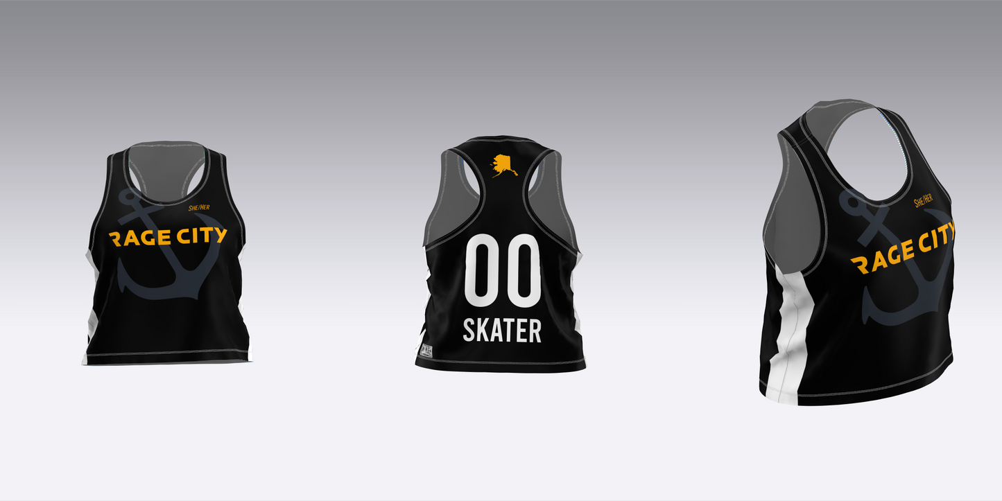 RAGE CITY BLACK AND WHITE TEAM JERSEYS