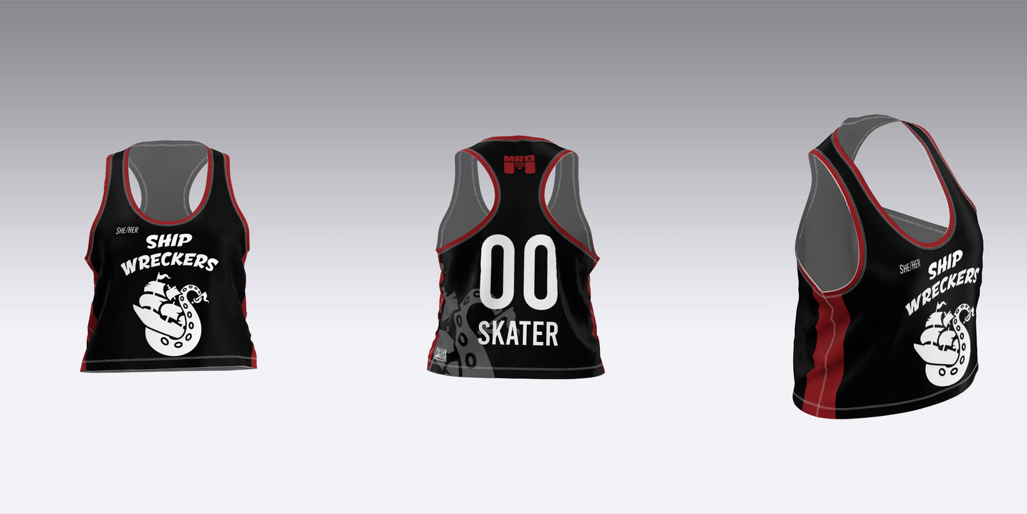 MAINE ROLLER DERBY SHIP WRECKERS HOME TEAM JERSEYS