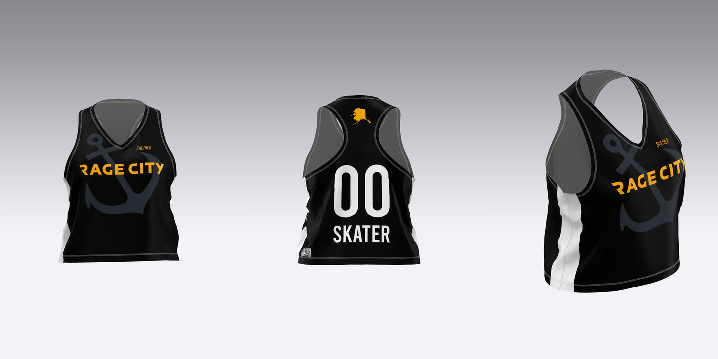 RAGE CITY BLACK AND WHITE TEAM JERSEYS