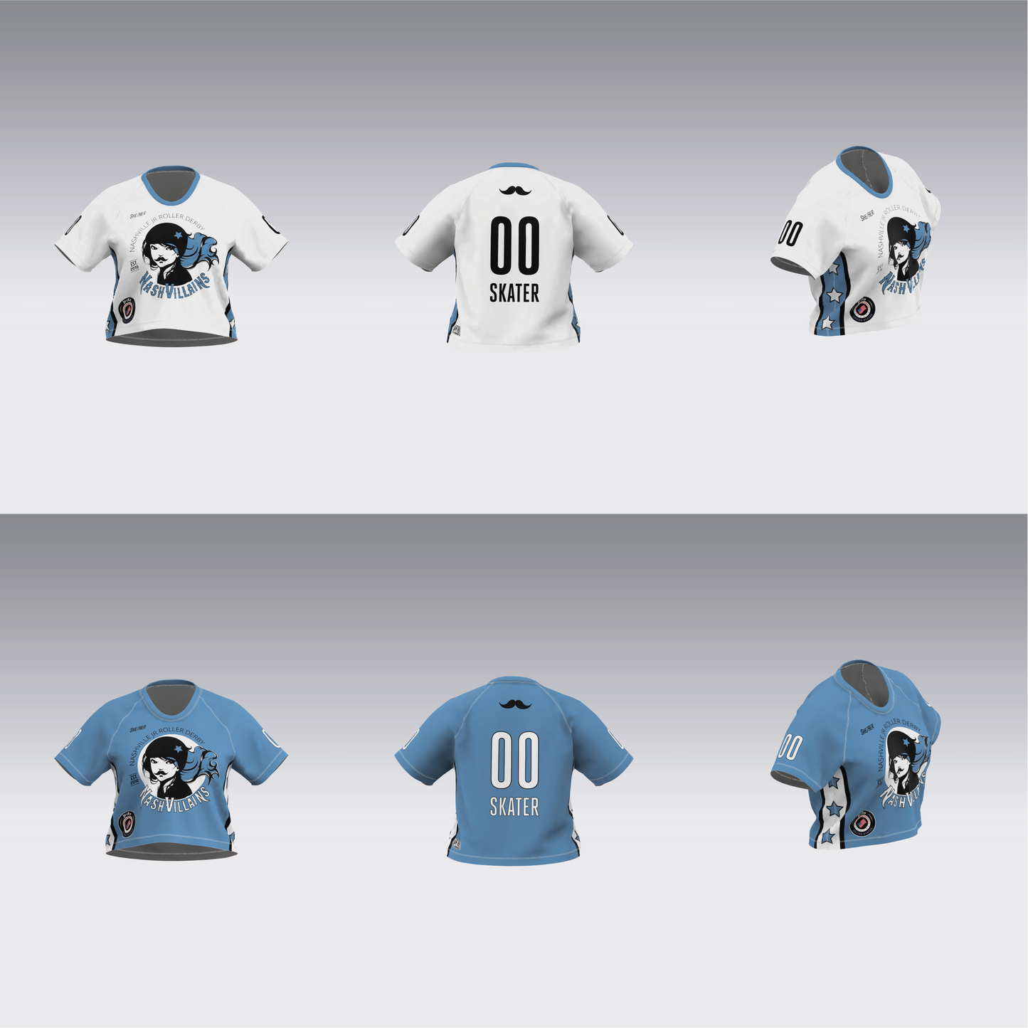 NASHVILLE BLUE AND WHITE TEAM JERSEYS