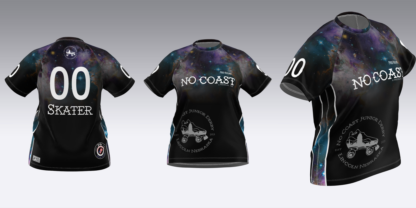NO COAST BLACK & WHITE TRAVEL JERSEYS