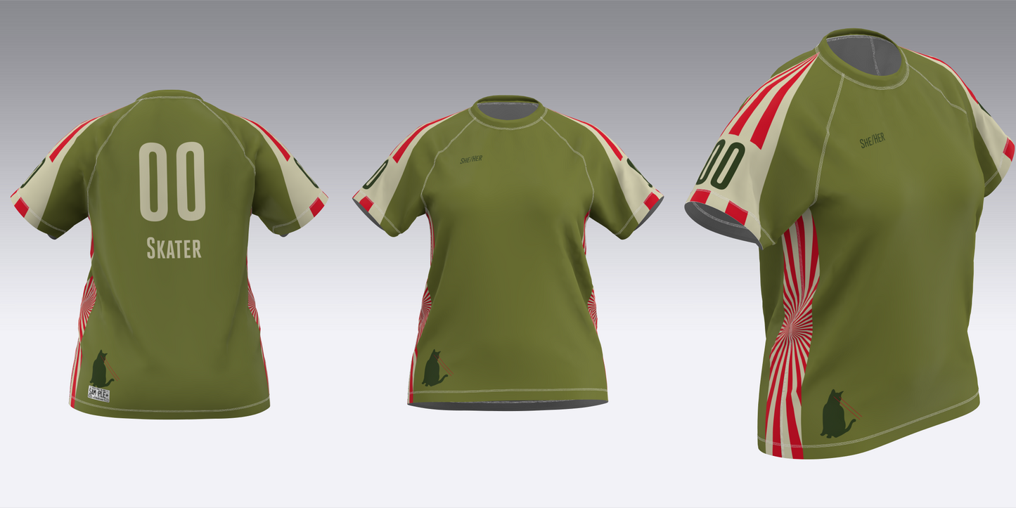 DERBY LIBERATION FRONT WHITE AND GREEN JERSEYS