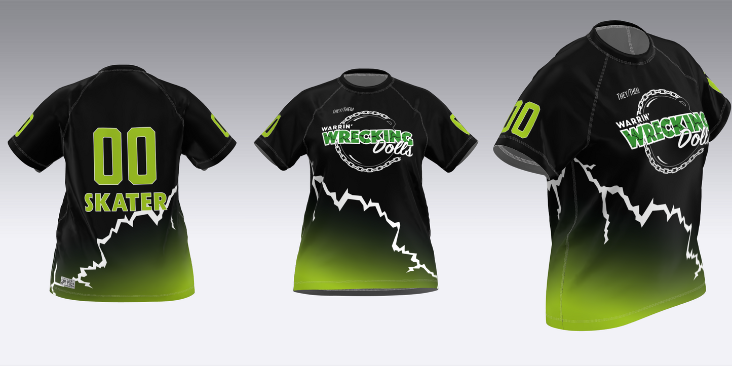 WARRIN' WRECKING DOLLS TRAVEL JERSEYS