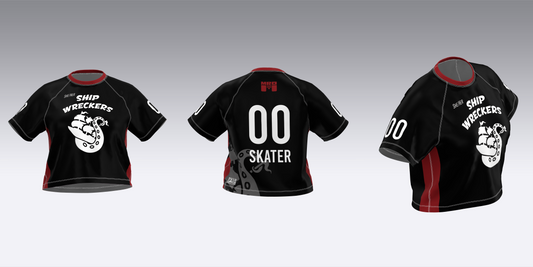 MAINE ROLLER DERBY SHIP WRECKERS HOME TEAM JERSEYS
