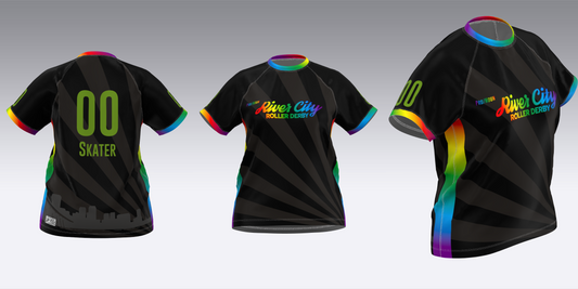 RIVER CITY ROLLER DERBY PRIDE 26 JERSEYS