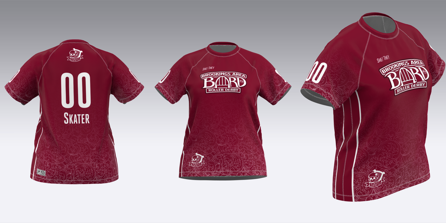 BROOKINGS AREA ROLLER DERBY TRAVEL JERSEYS