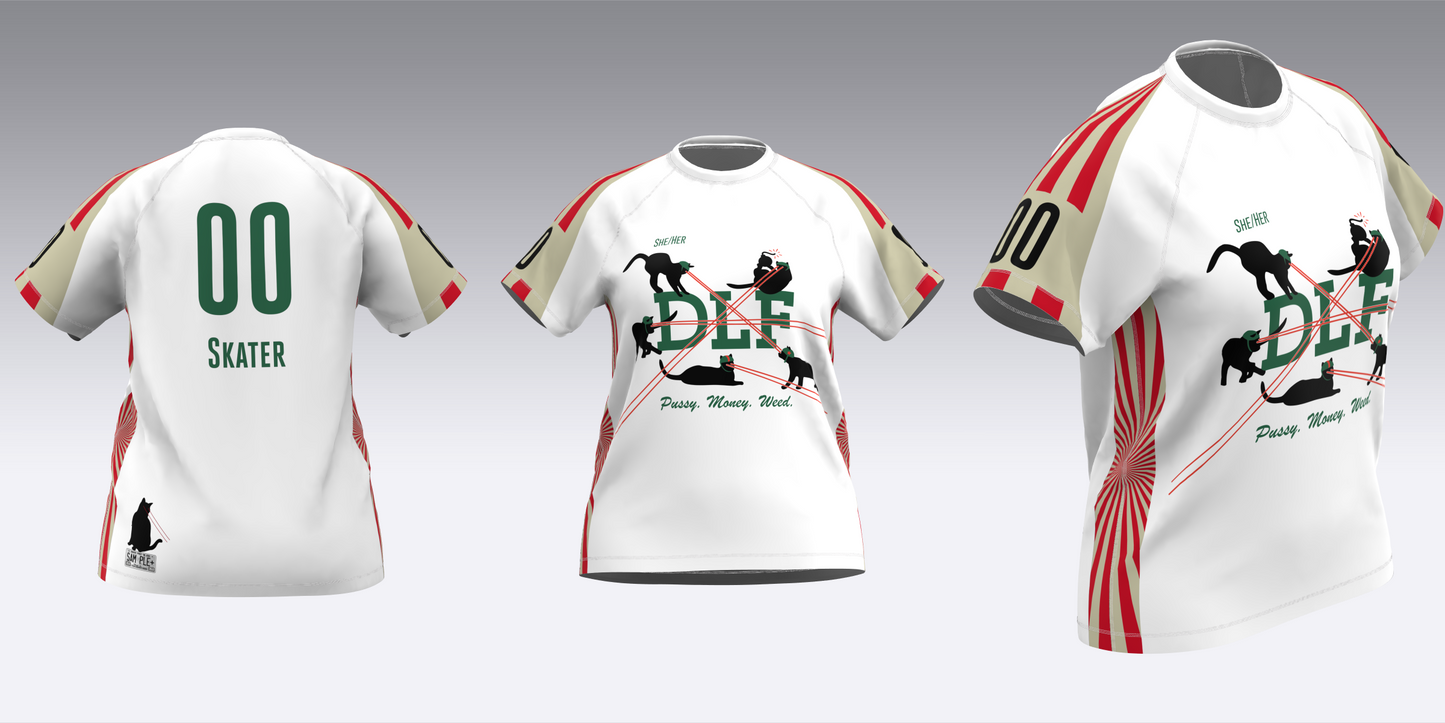 DERBY LIBERATION FRONT WHITE AND GREEN JERSEYS