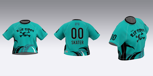 MAINE ROLLER DERBY R.I.P. TIDES HOME TEAM JERSEYS