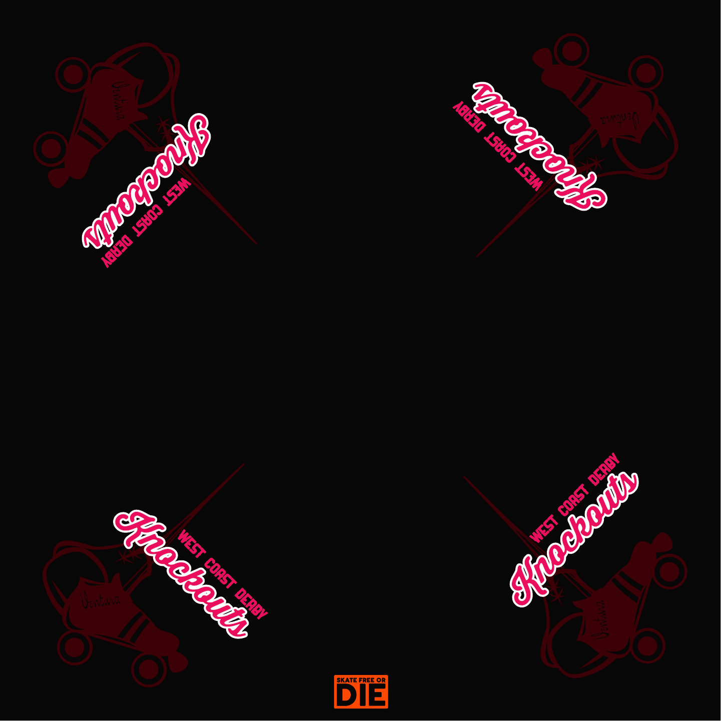 WEST COAST DERBY KNOCKOUTS BANDANAS