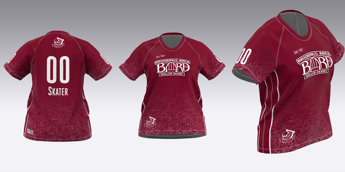 BROOKINGS AREA ROLLER DERBY TRAVEL JERSEYS