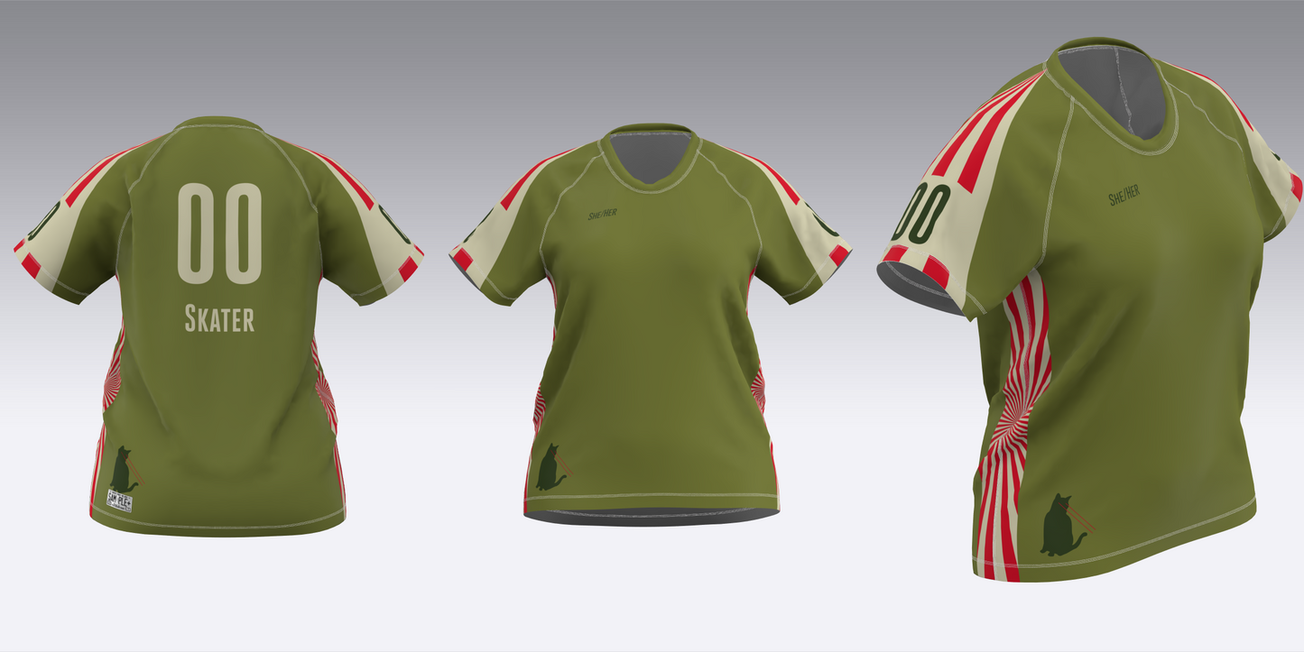 DERBY LIBERATION FRONT WHITE AND GREEN JERSEYS