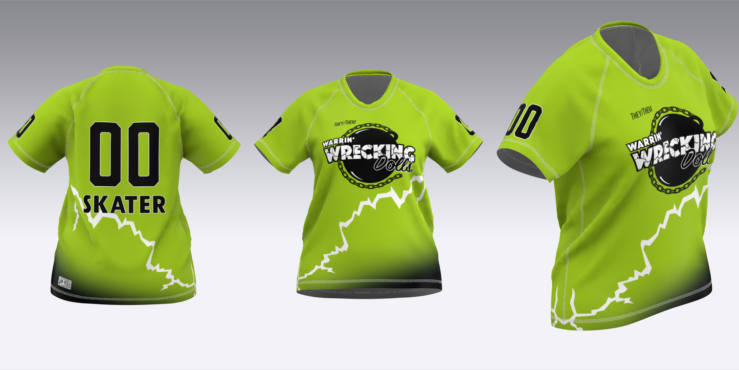 WARRIN' WRECKING DOLLS TRAVEL JERSEYS
