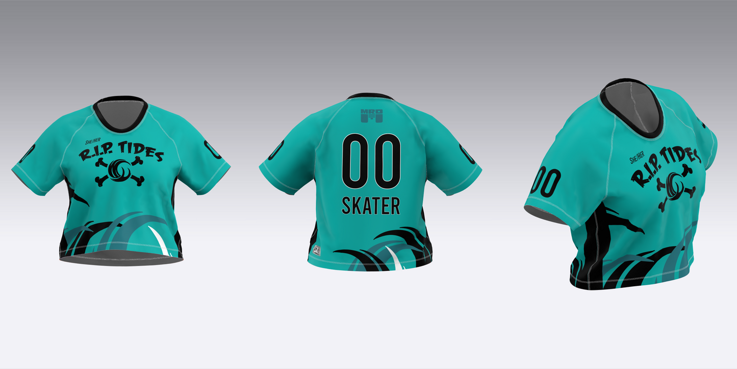MAINE ROLLER DERBY R.I.P. TIDES HOME TEAM JERSEYS