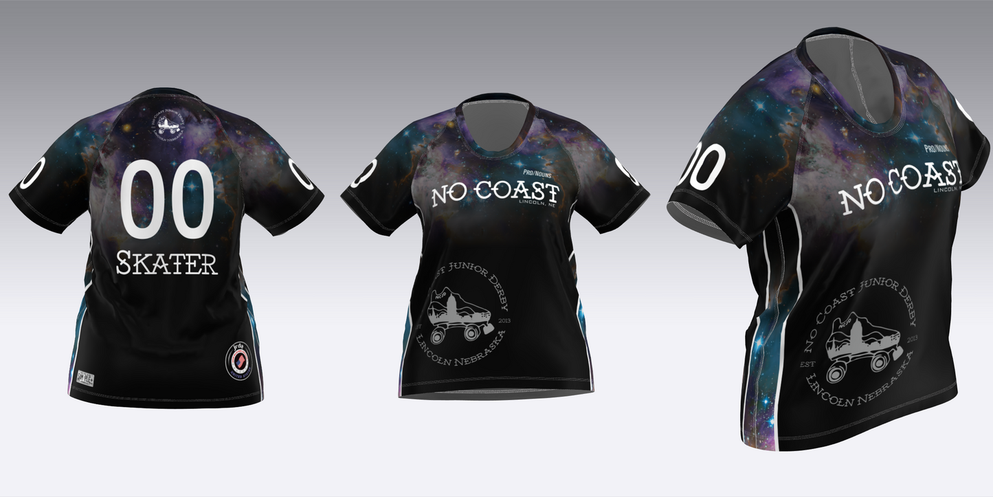 NO COAST BLACK & WHITE TRAVEL JERSEYS