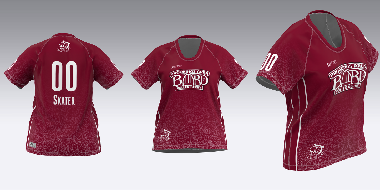 BROOKINGS AREA ROLLER DERBY TRAVEL JERSEYS