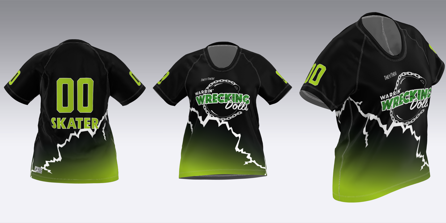 WARRIN' WRECKING DOLLS TRAVEL JERSEYS