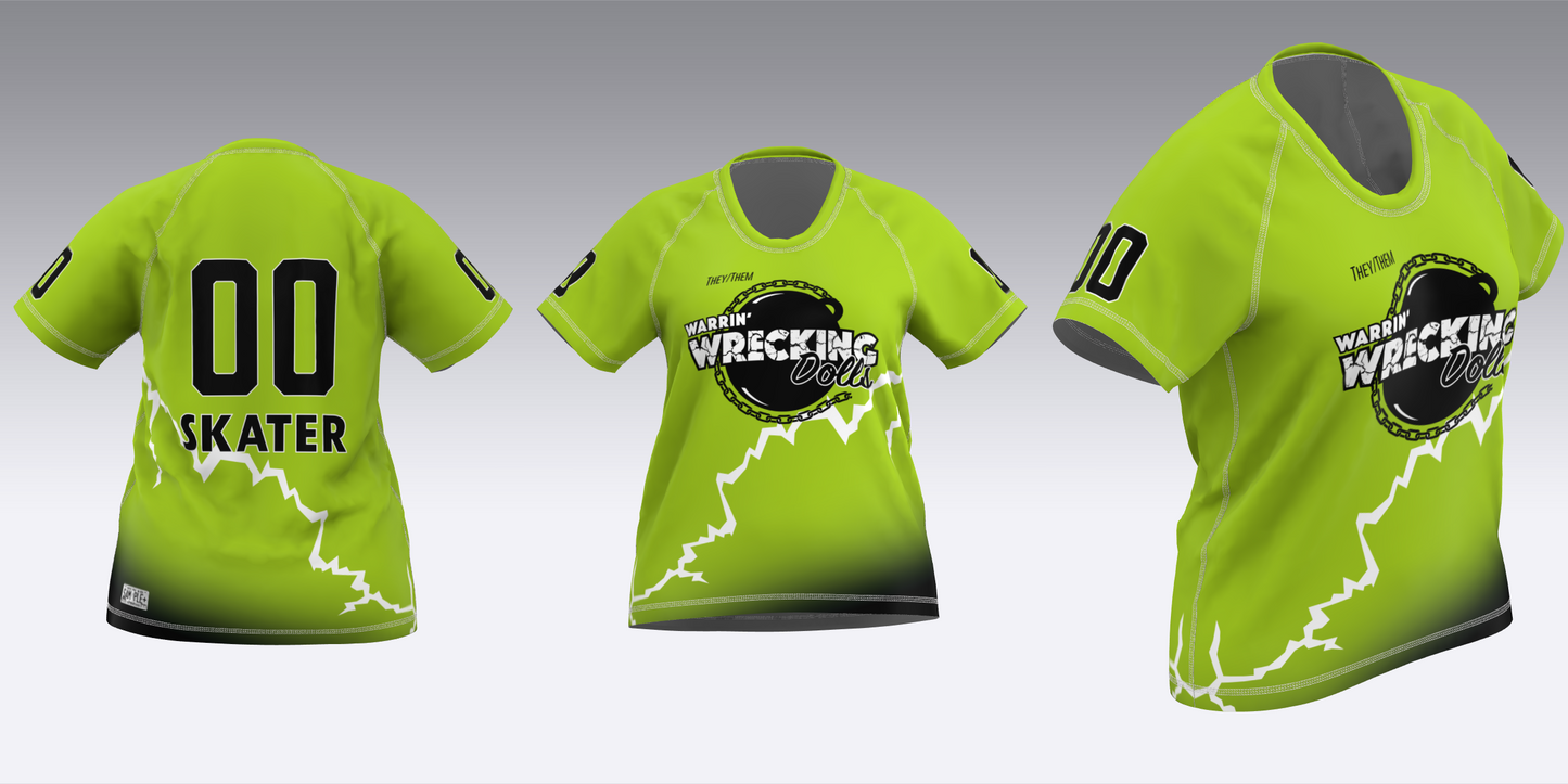 WARRIN' WRECKING DOLLS TRAVEL JERSEYS