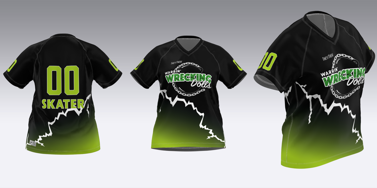 WARRIN' WRECKING DOLLS TRAVEL JERSEYS