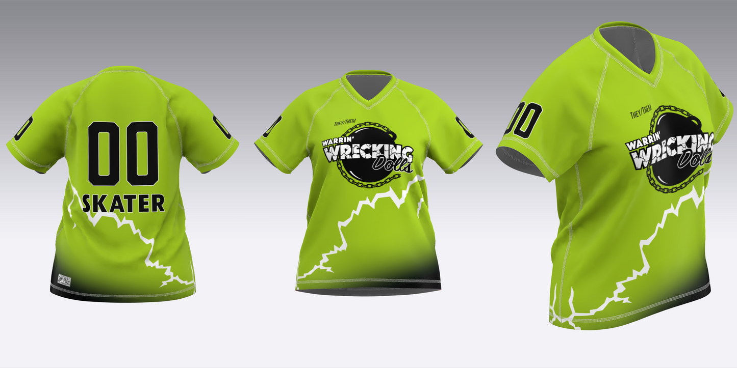 WARRIN' WRECKING DOLLS TRAVEL JERSEYS