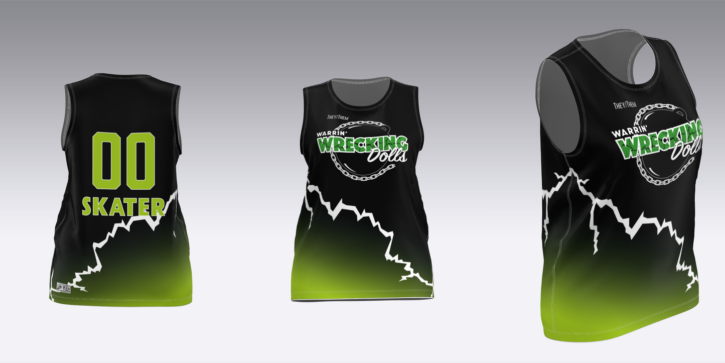 WARRIN' WRECKING DOLLS TRAVEL JERSEYS