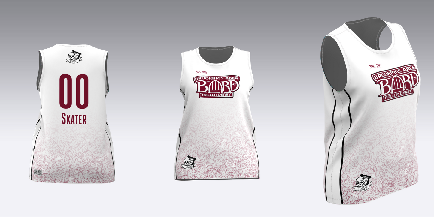 BROOKINGS AREA ROLLER DERBY TRAVEL JERSEYS