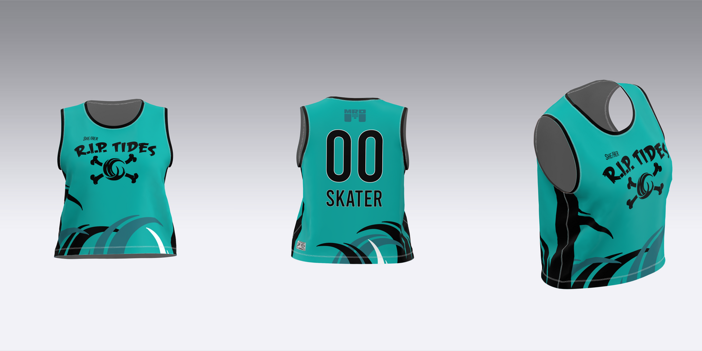 MAINE ROLLER DERBY R.I.P. TIDES HOME TEAM JERSEYS