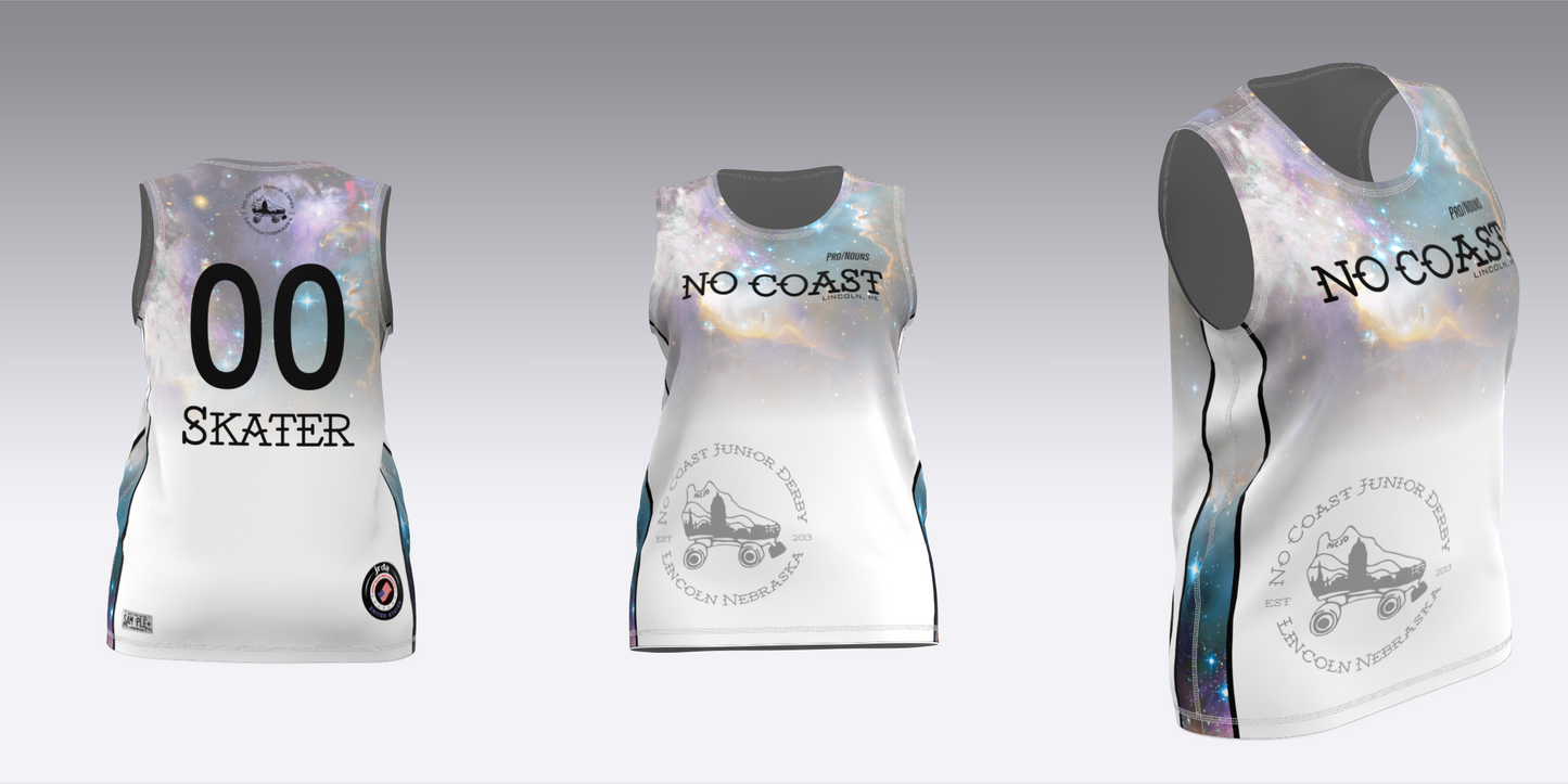 NO COAST BLACK & WHITE TRAVEL JERSEYS