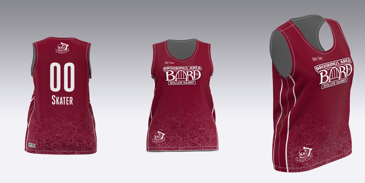BROOKINGS AREA ROLLER DERBY TRAVEL JERSEYS