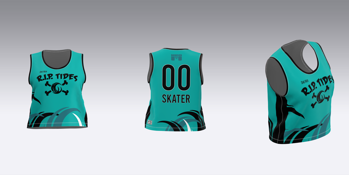 MAINE ROLLER DERBY R.I.P. TIDES HOME TEAM JERSEYS