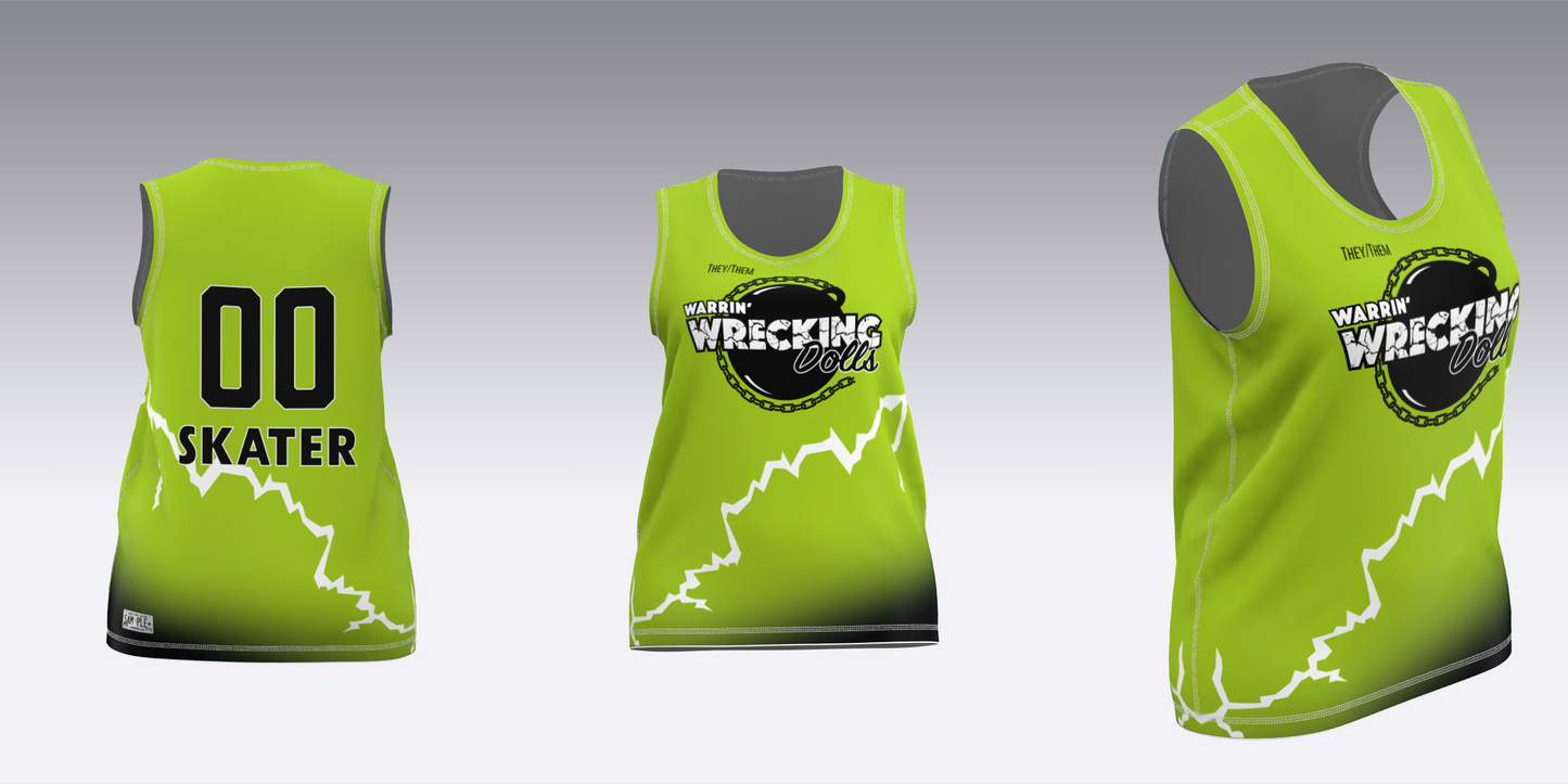 WARRIN' WRECKING DOLLS TRAVEL JERSEYS