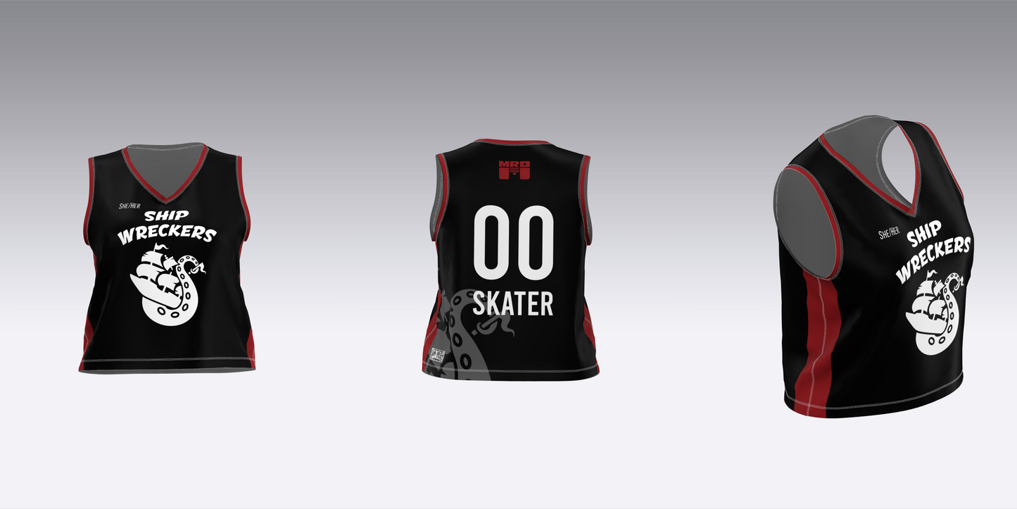 MAINE ROLLER DERBY SHIP WRECKERS HOME TEAM JERSEYS