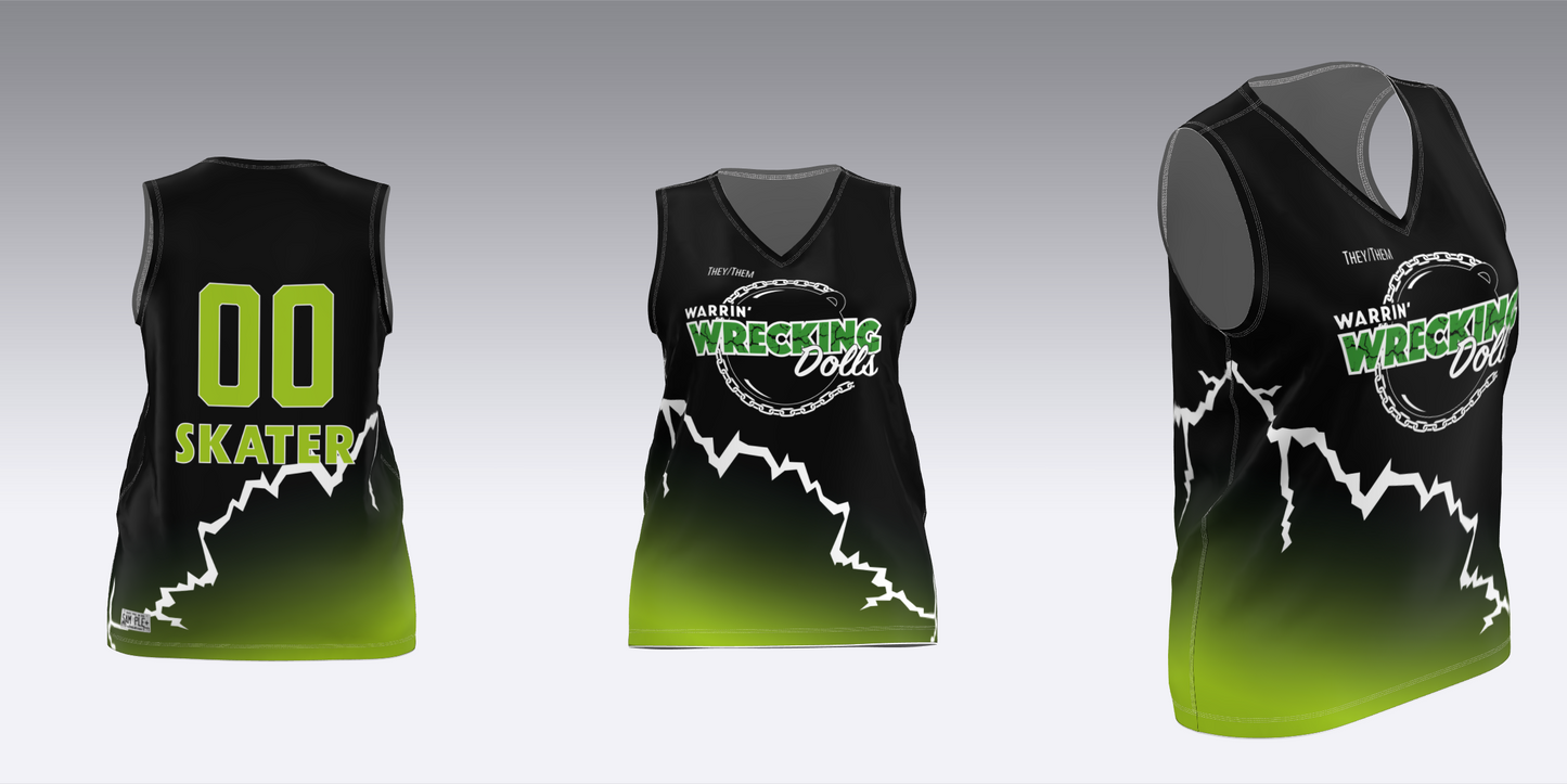 WARRIN' WRECKING DOLLS TRAVEL JERSEYS