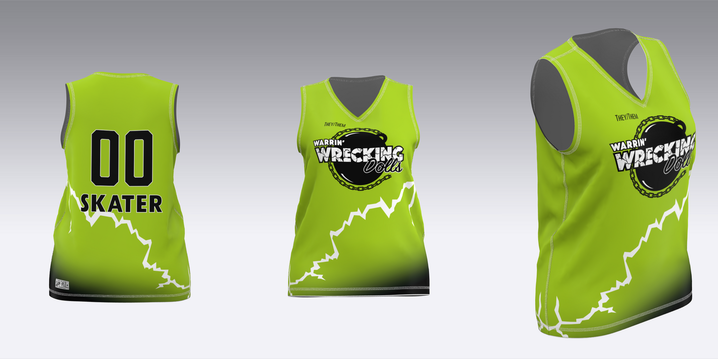 WARRIN' WRECKING DOLLS TRAVEL JERSEYS