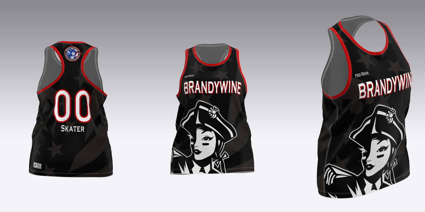 BRANDYWINE ROLLER DERBY TRAVEL JERSEYS