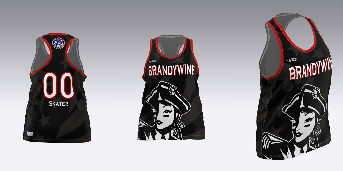 BRANDYWINE ROLLER DERBY TRAVEL JERSEYS
