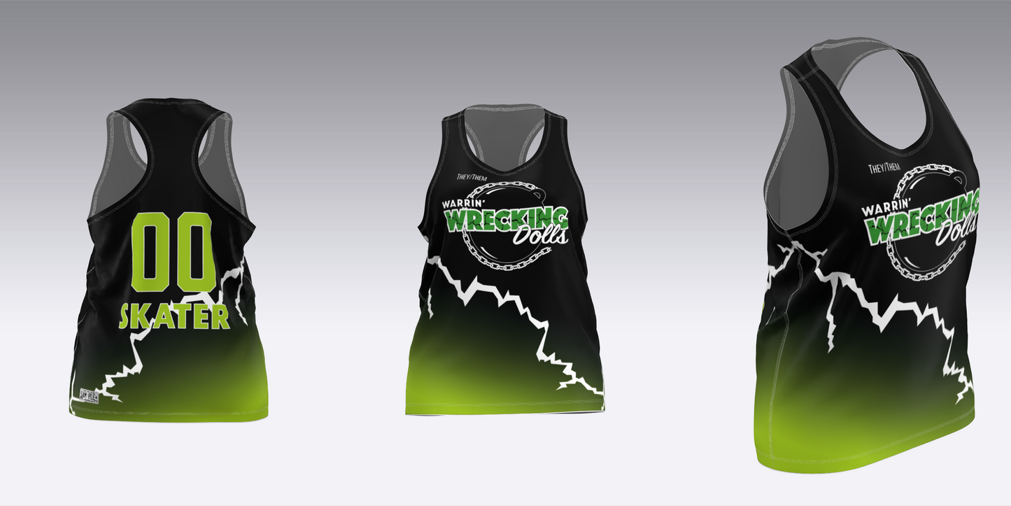 WARRIN' WRECKING DOLLS TRAVEL JERSEYS
